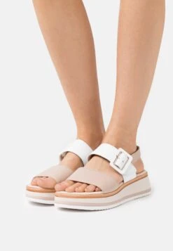 Gabor Comfort Sandalen Met Plateauzool - Rose/Weiß