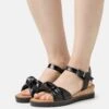 Gabor Comfort Sandalen Met Sleehak - Schwarz