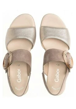 Gabor Comfort Comfort- Sandalen Met Plateauzool - Beige -Comfort Schoenen Winkel 21d134830d53424294146f4a8bc77b71