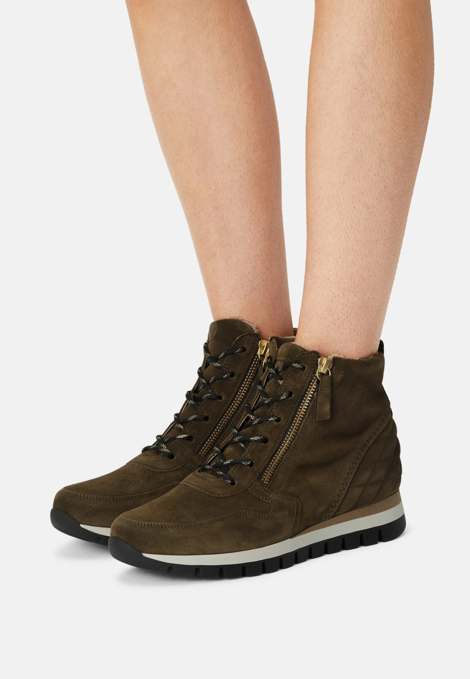 Gabor Comfort Veterboots - Oliv/Gold 1 Gabor Comfort Veterboots - Oliv/Gold