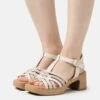 Gabor Comfort Clogs - Ivory/Rose/Gold