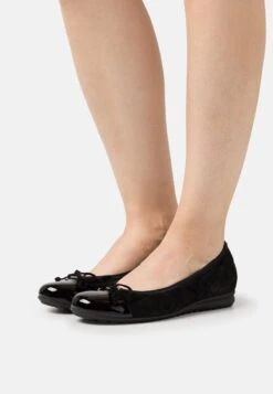 Gabor Comfort Ballerina'S - Schwarz/Gold