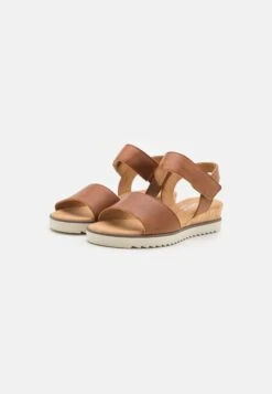 Gabor Comfort Sandalen Met Sleehak - Cognac -Comfort Schoenen Winkel 38e6992740bf4f7b8d7f38f52a7390d6