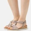 Gabor Comfort Sandalen Met Sleehak - Muschel