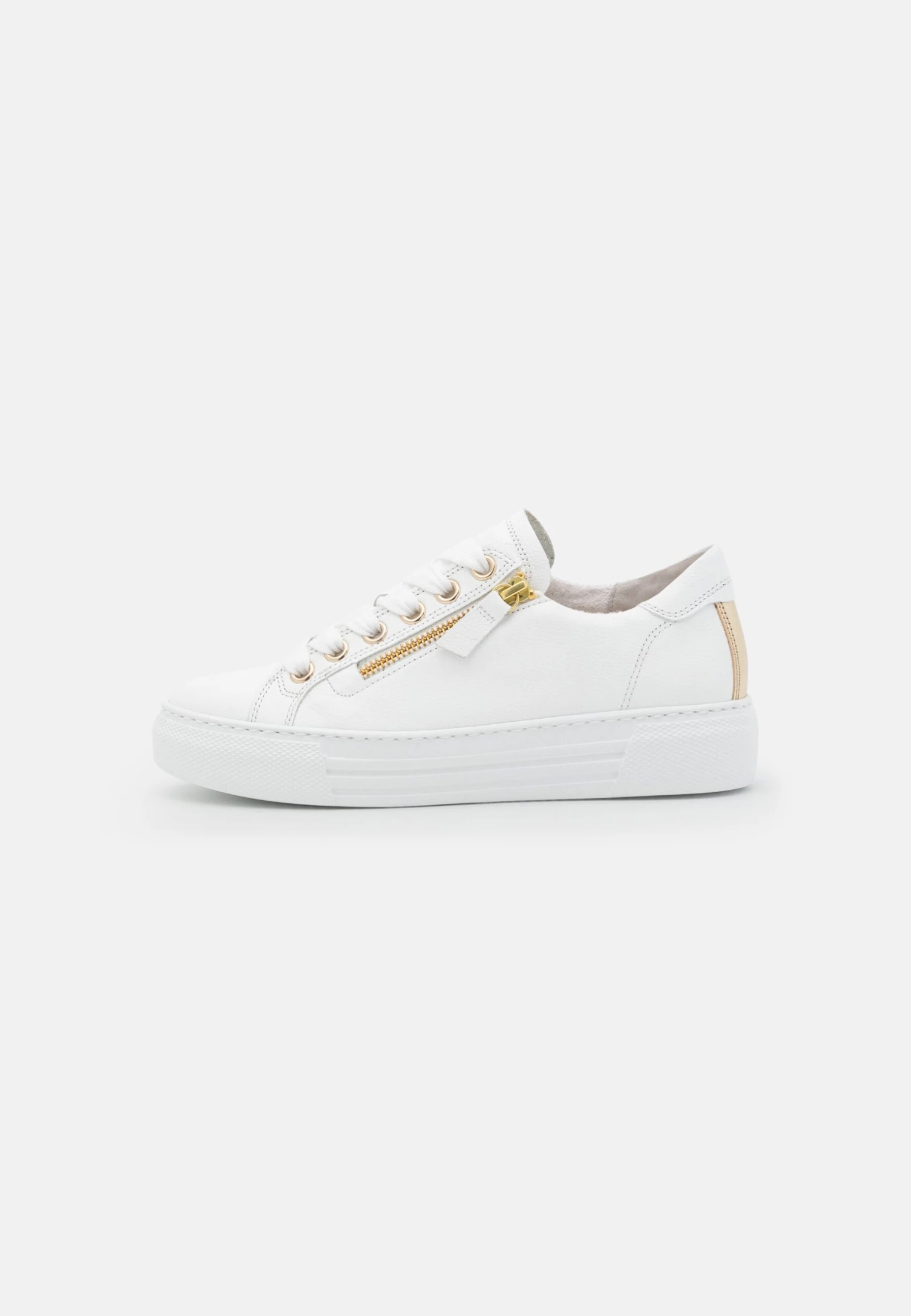 Gabor Comfort Sneakers Laag - Weiss/Platino/Gold 2 Gabor Comfort Sneakers Laag - Weiss/Platino/Gold - Afbeelding 2