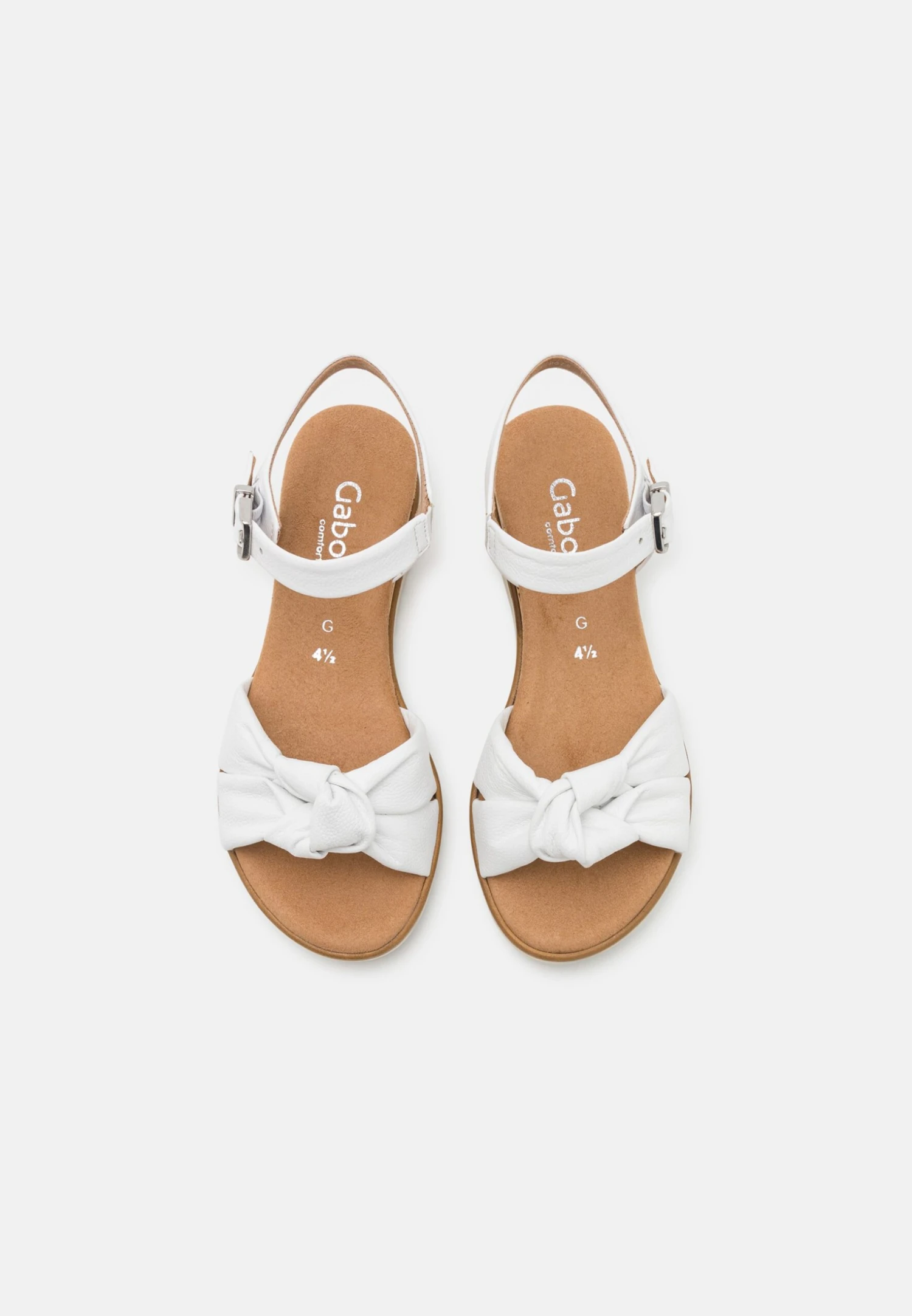 Gabor Comfort Sandalen Met Sleehak - Weiß 6 Gabor Comfort Sandalen Met Sleehak - Weiß - Afbeelding 6