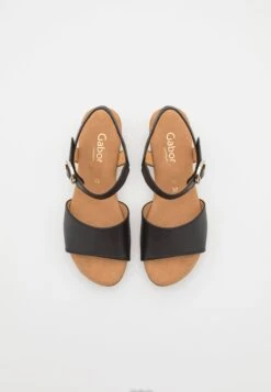 Gabor Comfort 22.071 - Clogs - Schwarz/Gold -Comfort Schoenen Winkel 6c6ccb8238594b8db93dda35a5fa4a93