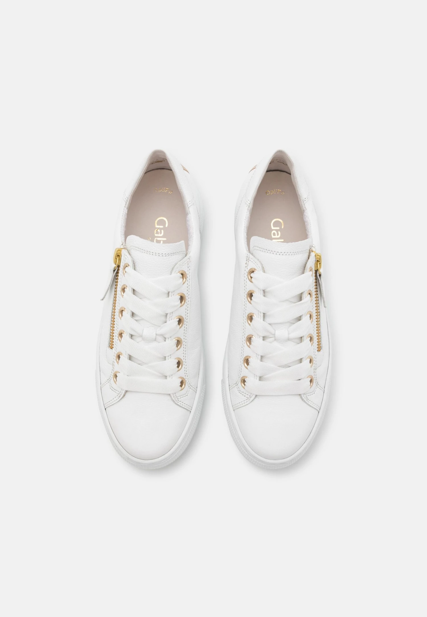 Gabor Comfort Sneakers Laag - Weiss/Platino/Gold 6 Gabor Comfort Sneakers Laag - Weiss/Platino/Gold - Afbeelding 6
