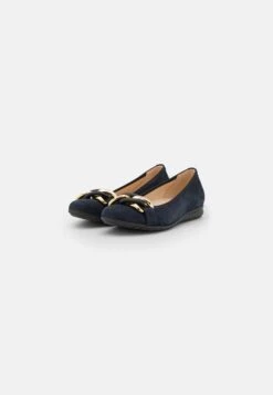 Gabor Comfort Ballerina'S - Dark Blue/Uni Gold 8 Gabor Comfort Ballerina'S - Dark Blue/Uni Gold -Comfort Schoenen Winkel 8e1185699b6e46189f42dce2bd5cc65b