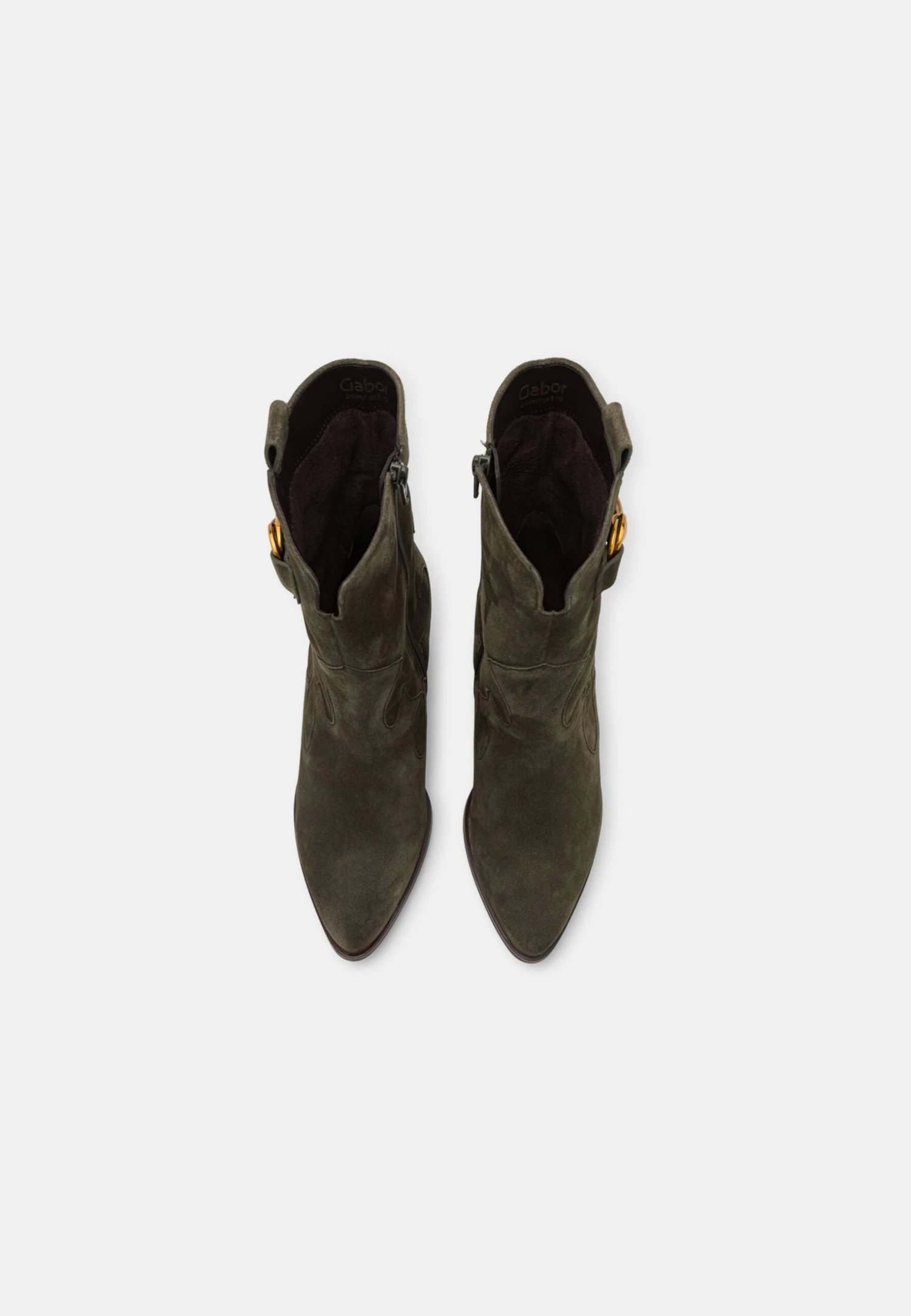 Gabor Comfort Cowboy-/Bikerlaarsjes - Bosco/Dark Gold 6 Gabor Comfort Cowboy-/Bikerlaarsjes - Bosco/Dark Gold - Afbeelding 6