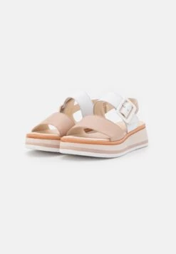 Gabor Comfort Sandalen Met Plateauzool - Rose/Weiß -Comfort Schoenen Winkel b6c02075d54a4519b83694bcbec52914