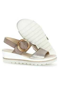Gabor Comfort Comfort- Sandalen Met Plateauzool - Beige -Comfort Schoenen Winkel bd072b8c11b847eca6ba83980a47e315