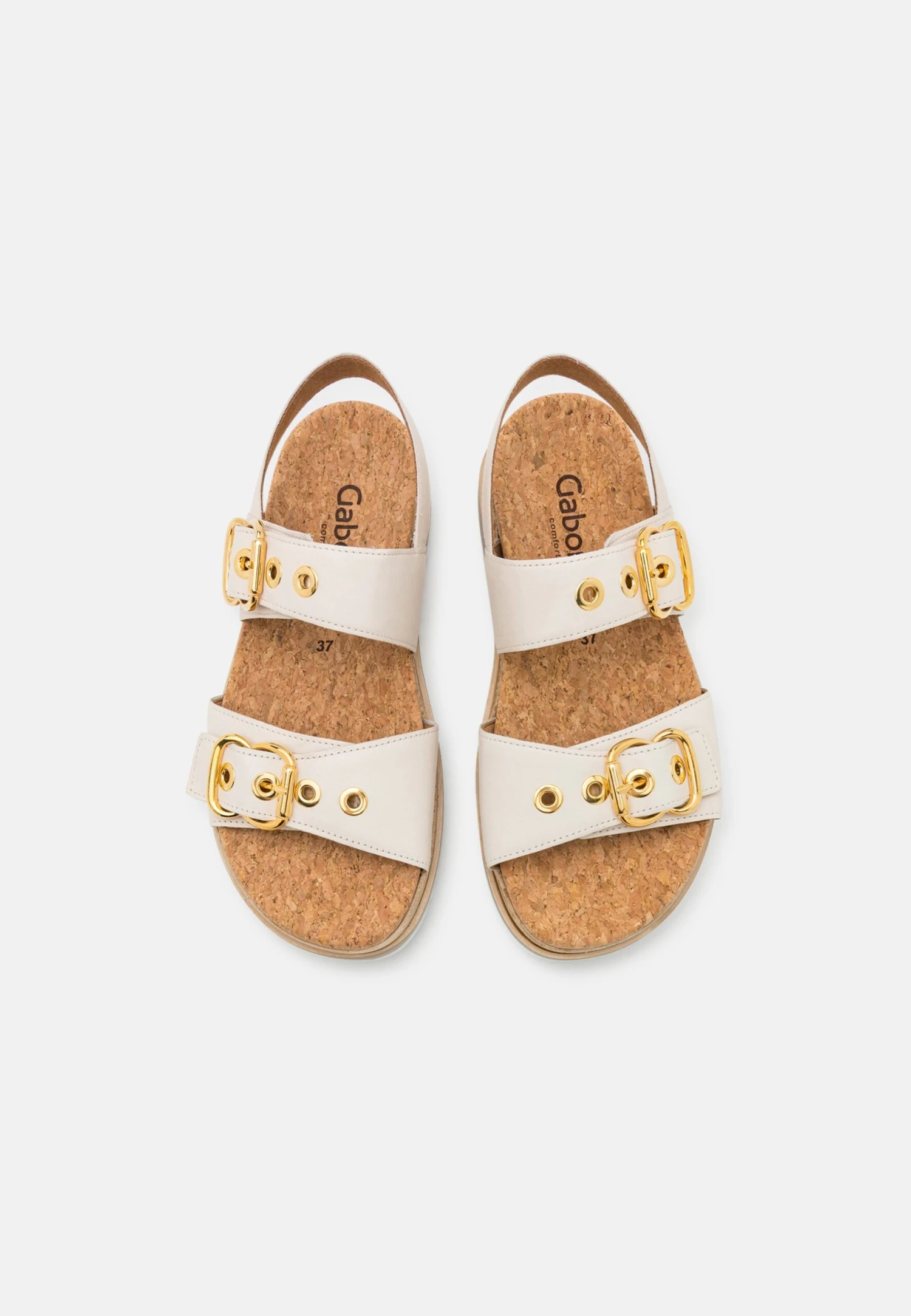 Gabor Comfort Sandalen Met Plateauzool - Neve/Gold 6 Gabor Comfort Sandalen Met Plateauzool - Neve/Gold - Afbeelding 6