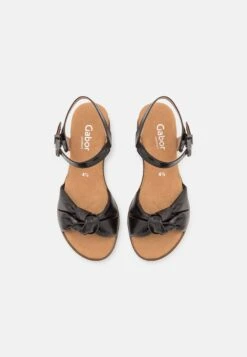 Gabor Comfort Sandalen Met Sleehak - Schwarz -Comfort Schoenen Winkel e4651e112683431db0d009cc6d760e48