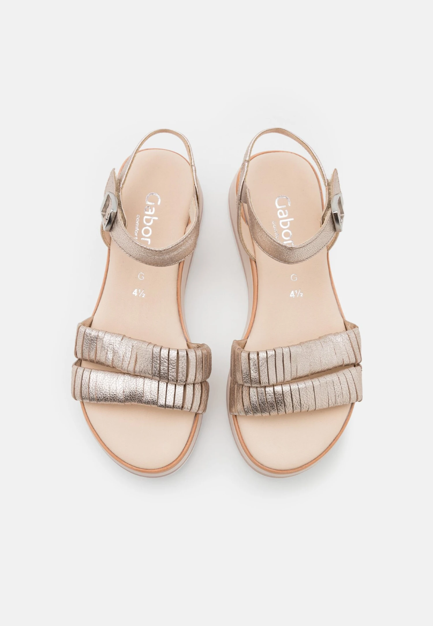 Gabor Comfort Sandalen Met Plateauzool - Puder 6 Gabor Comfort Sandalen Met Plateauzool - Puder - Afbeelding 6